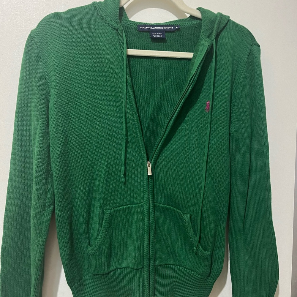 Ralph Lauren Green Cardigan Sweater